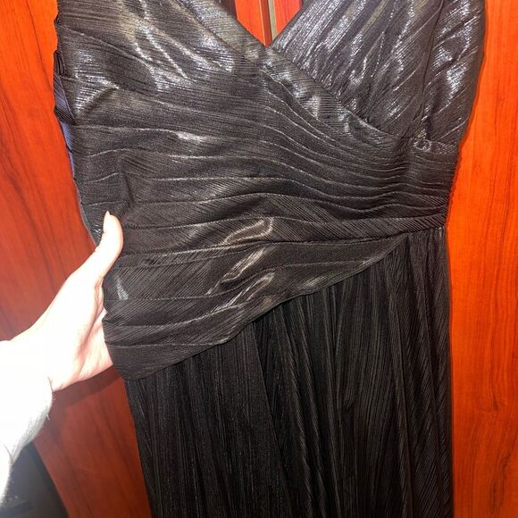 Retrofete Black Maxi Doss Metallic Dress - Picture 3 of 6